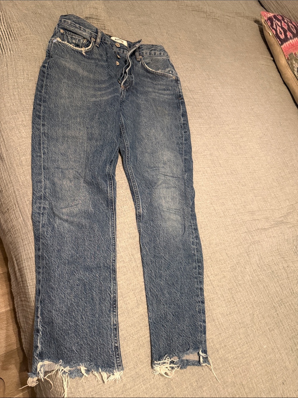Agolde Riley 26 button fly raw hem - Picture 3 of 4